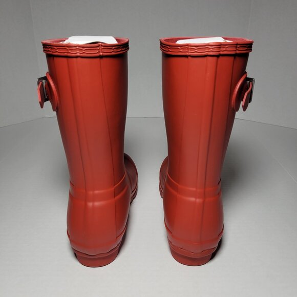 Hunter Women's Original Short Rain Boots in Military Red - Picture 4 of 10